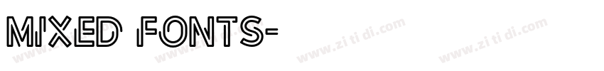 mixed fonts字体转换
